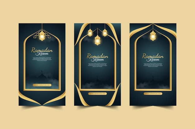 Ramadan-Banner oder Social-Media-Geschichte für islamische Feiern