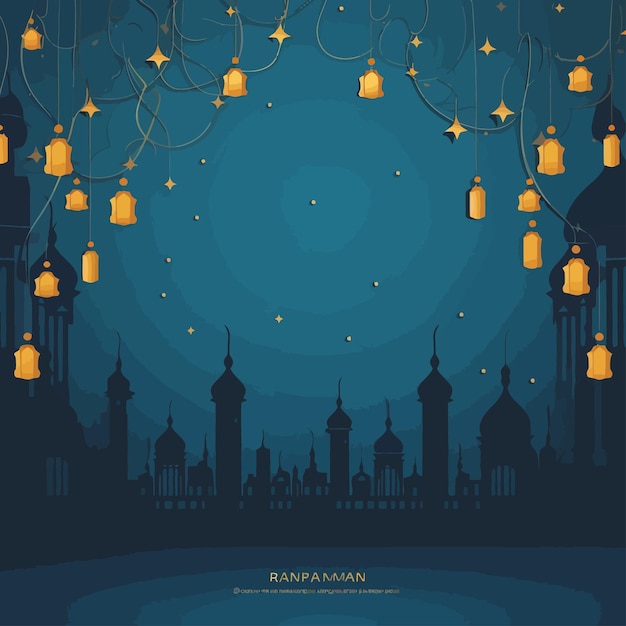 Vektor ramadan design vorlage islamisch