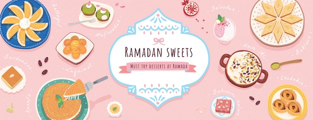 Ramadan-desserts aus dem nahen osten