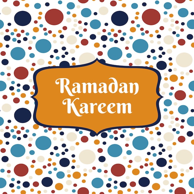 Ramadan ethnische bunte Hintergrundkarte