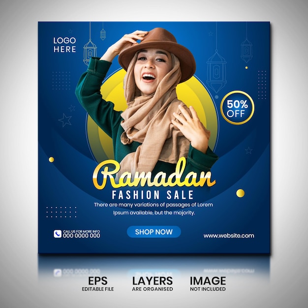 Ramadan Fashion Sale Banner Post Design