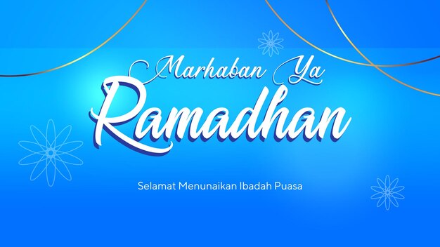 Ramadan feier grußdesign, marhaban ya ramadhan. fasten gottesdienst. islamische verzierung.