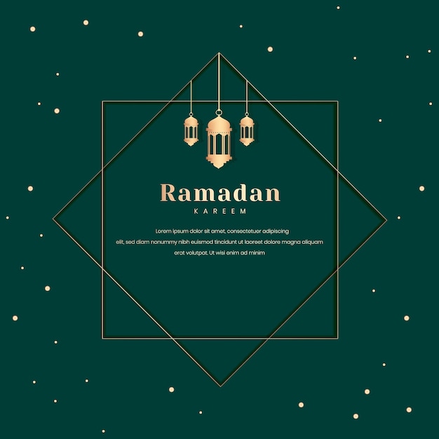 Ramadan gestaltete kartendesign