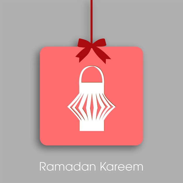 Ramadan-grußkarte zur feier des muslimischen gemeindefestes