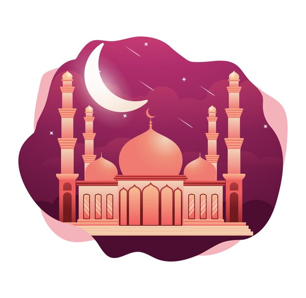Ramadan Illustration Grußkarte