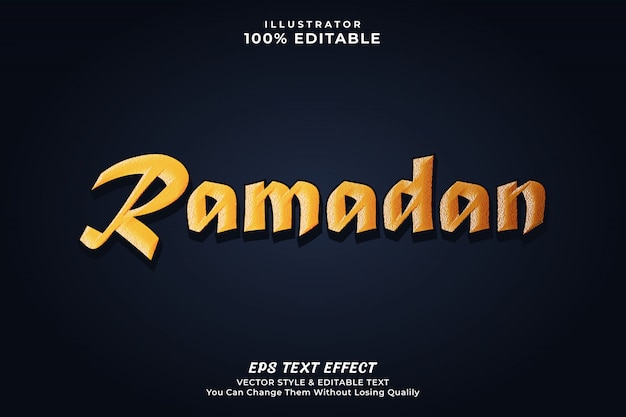 Ramadan Islamischer Texteffekt-