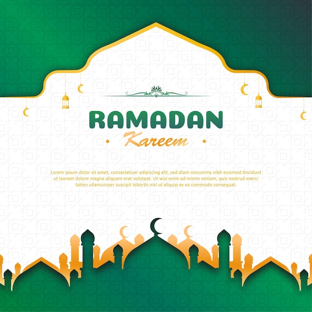 Ramadan kareem-banner-vorlage