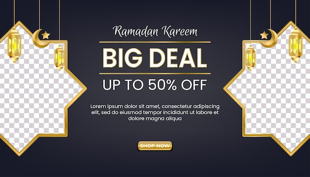 Ramadan kareem big deal sale banner vorlagendesign