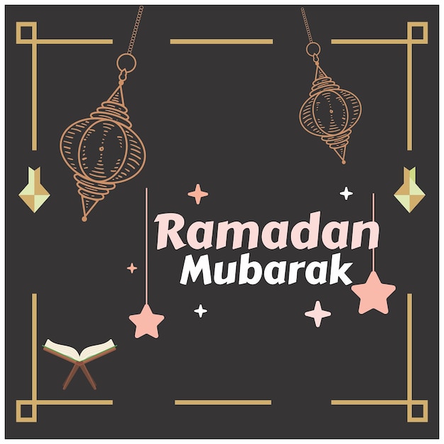 Ramadan kareem desain-vektor