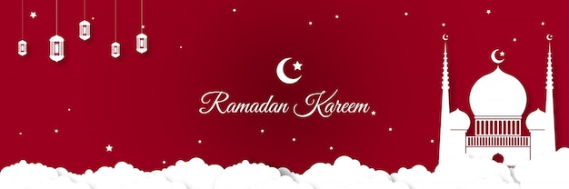 Ramadan kareem eid banner hintergrund