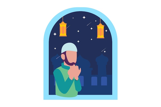 Ramadan kareem flat design-illustration