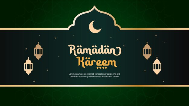 Ramadan kareem grüßkarte.