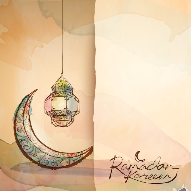 Ramadan kareem-grußdesignhintergrund