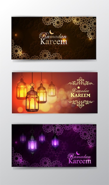 Vektor ramadan kareem-grußhintergrund