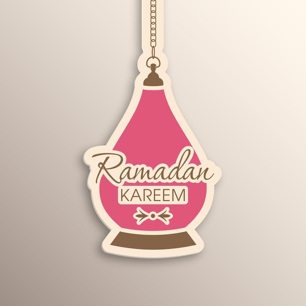 Ramadan kareem-grußkarte zur feier des muslimischen gemeindefestes