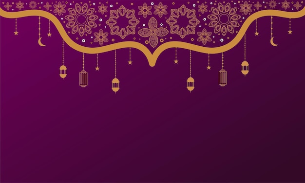 Ramadan Kareem Hintergrund Banner Vektor Set mit luxuriösem Ornament Ramadan Eid Mubarak Hintergrund