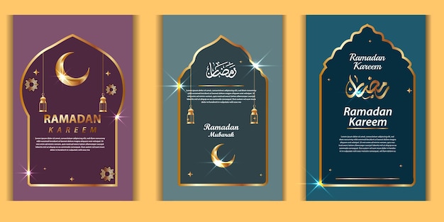 Vektor ramadan kareem hintergrund begrüßungsbanner ramadan islamisches ornament hintergrunddesign