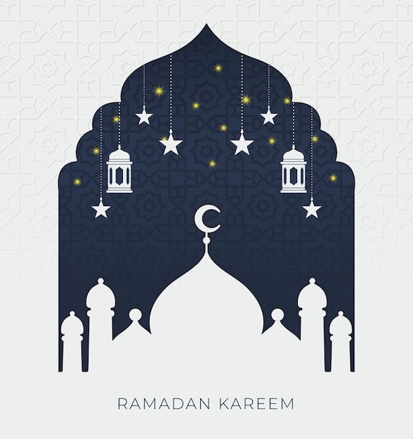 Vektor ramadan kareem hintergrund free vector