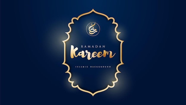 Ramadan kareem hintergrunddesignvektor