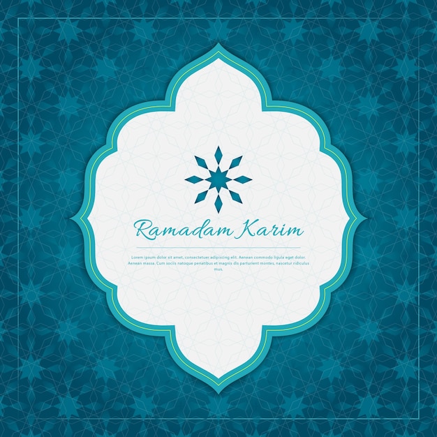 Ramadan Kareem Islamischer geometrischer Hintergrund mit islamischem Muster