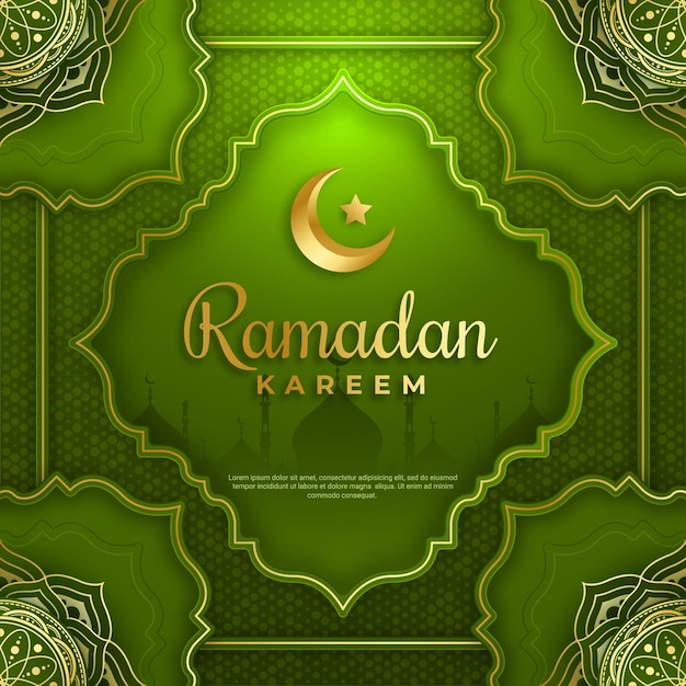 Ramadan Kareem islamischer Grußkartenhintergrund