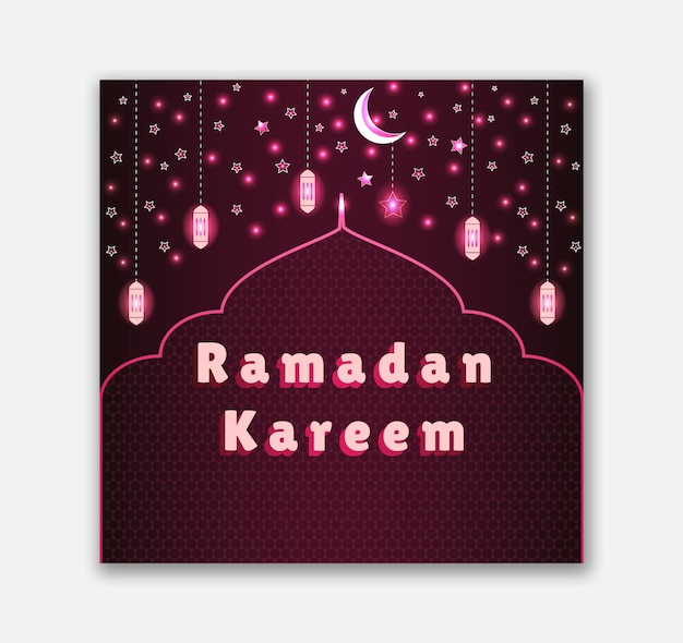 Vektor ramadan kareem islamischer hintergrund-design