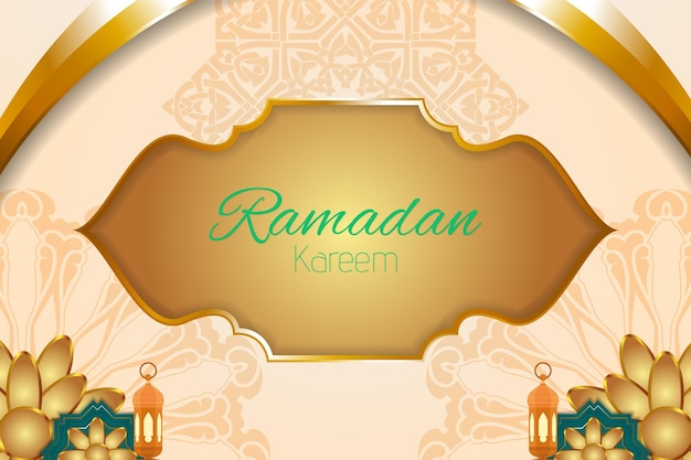 Ramadan Kareem islamischer Hintergrund mit Element
