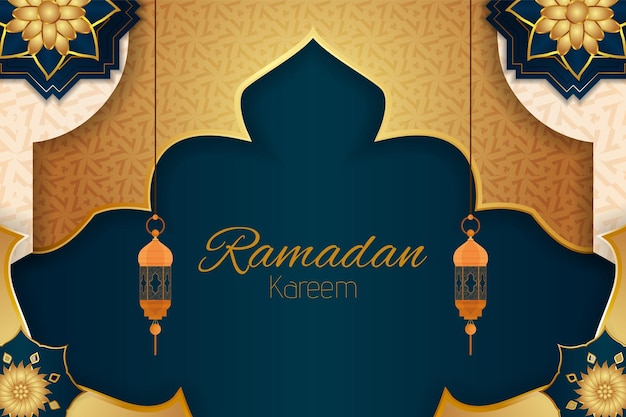 Ramadan Kareem islamischer Hintergrund mit Element