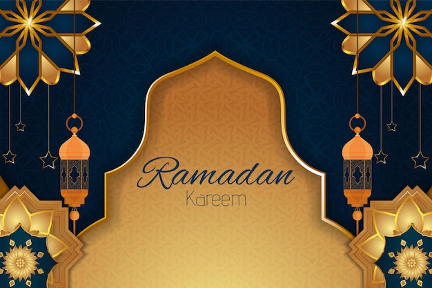 Ramadan Kareem islamischer Hintergrund mit Element