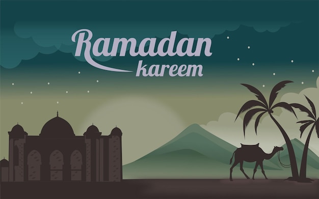 Ramadan kareem oder eid mubarak gruß hintergrund islamisch