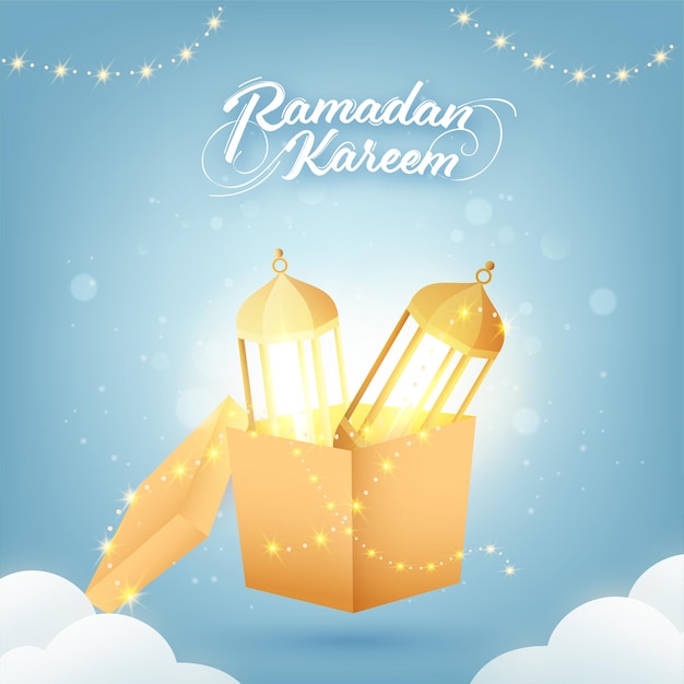 Ramadan kareem oder ramazan kareem konzept