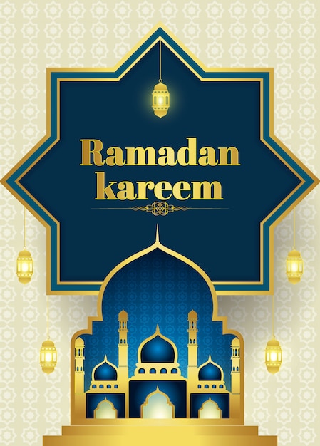 Ramadan kareem papiergrafik