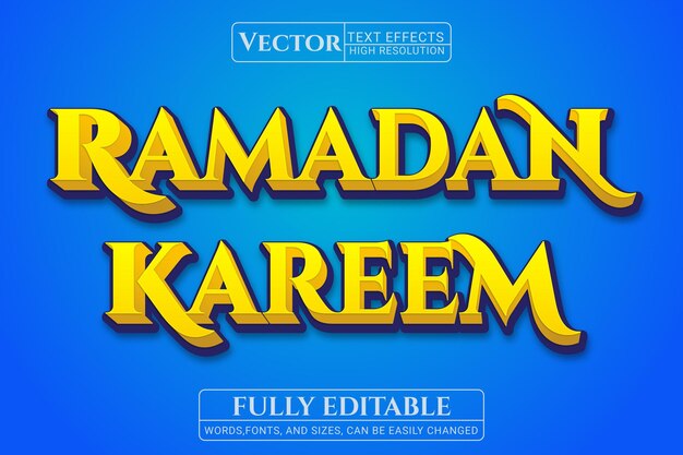 Ramadan Kareem Premium-Texteffekte