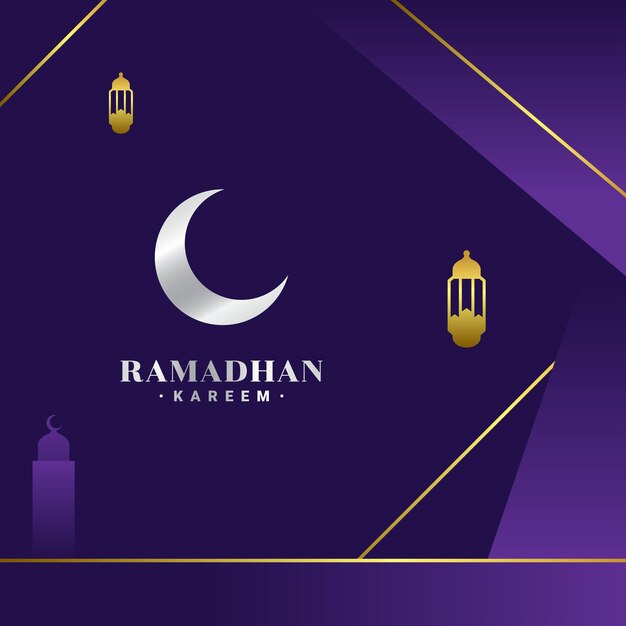 Ramadan kareem-steigungs-illustrations-design