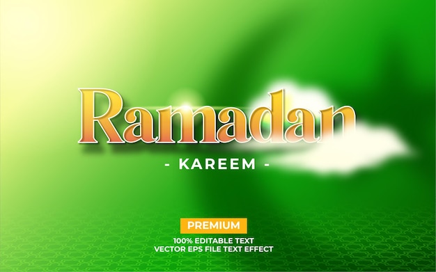 Ramadan kareem texteffekt