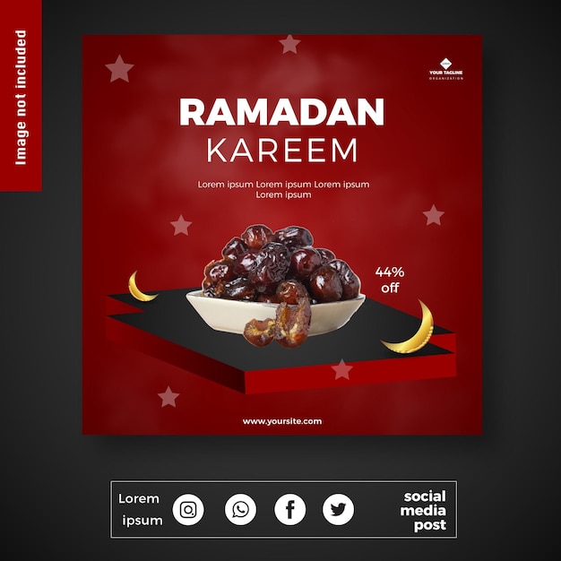 Ramadan kareem tolle social-media-post-banner-vorlage