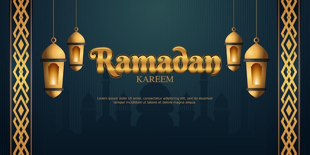 Ramadan kareem und islamischer hintergrund