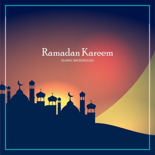 Ramadan kareem vektor hintergrund