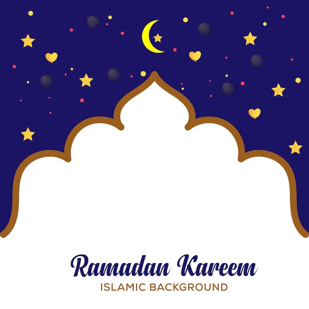 Ramadan Kareem Vektor kreatives schönes Design