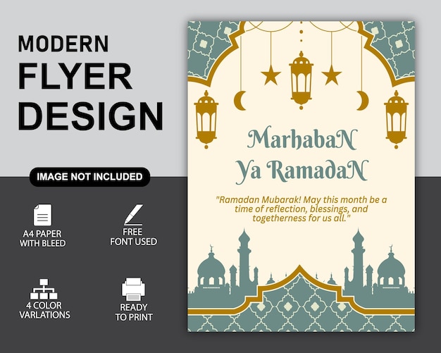 Ramadan Mubarak Flyer-Design