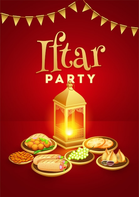 Ramadan mubarak, iftar-partei-konzept.