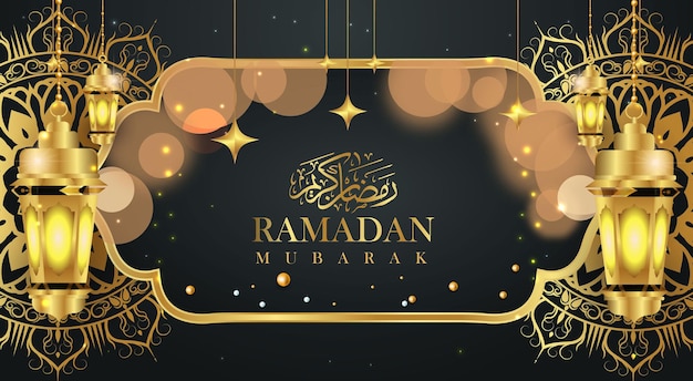 Ramadan mubarak schöner hintergrund