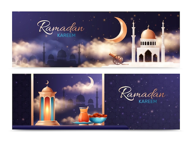 Ramadan realistische banner