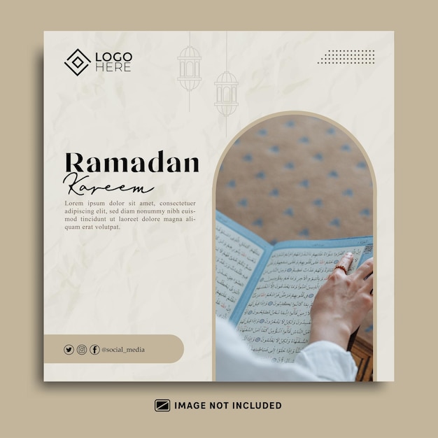 Vektor ramadan-social-media-beitragsvorlage