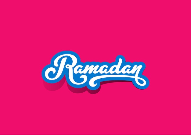 Ramadan text schriftzug begrüßung