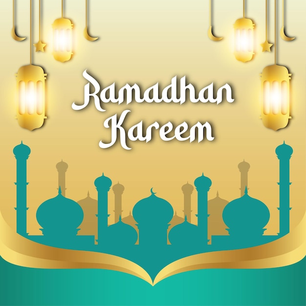 Ramadhan kareem-flyer-vorlage