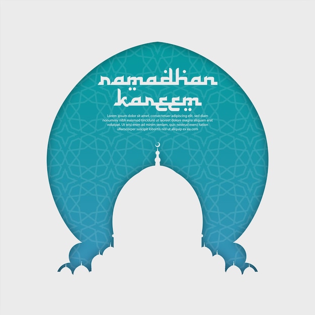 Ramadhan kareem-hintergrund elegant für instagram-vorlage