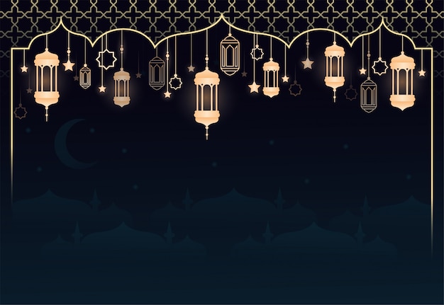 Ramadhan kareem hintergrunddesign