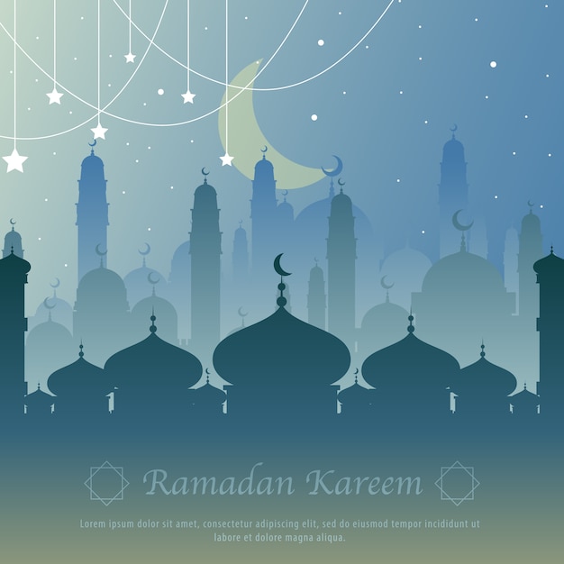 Ramadhan-kareem islamischer tageshintergrund