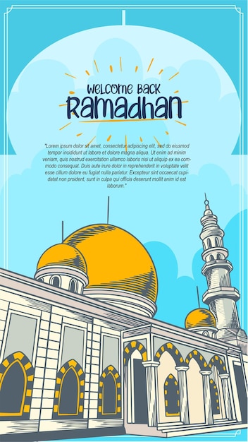 Vektor ramadhan social media story 1080 x 1920